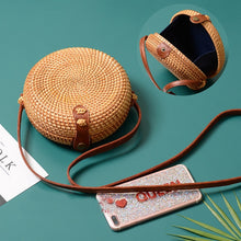Load image into Gallery viewer, White Rattan Bag