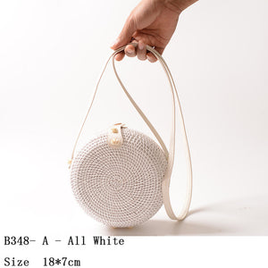 White Rattan Bag