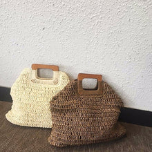Load image into Gallery viewer, Beach Rattan Bag