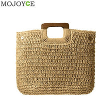 Load image into Gallery viewer, Beach Rattan Bag